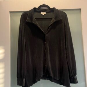 Black Button-Up Blouse